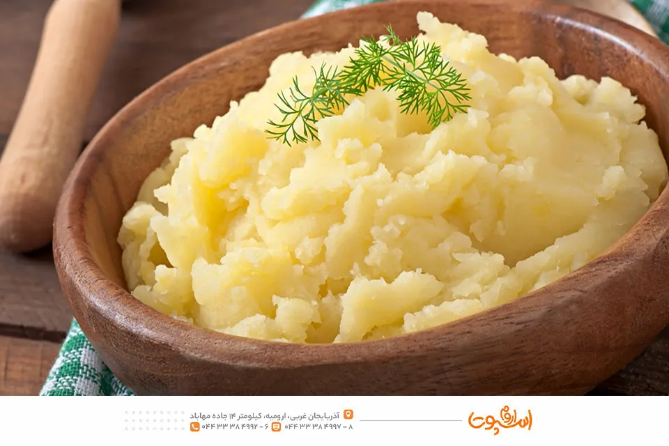 پوره سیب زمینی نرم برای نوزادان